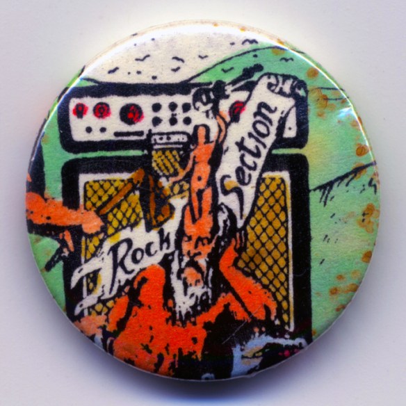 Original Skin Patrol / One Million Fuzztone Guitars 'Rock Section' Badge